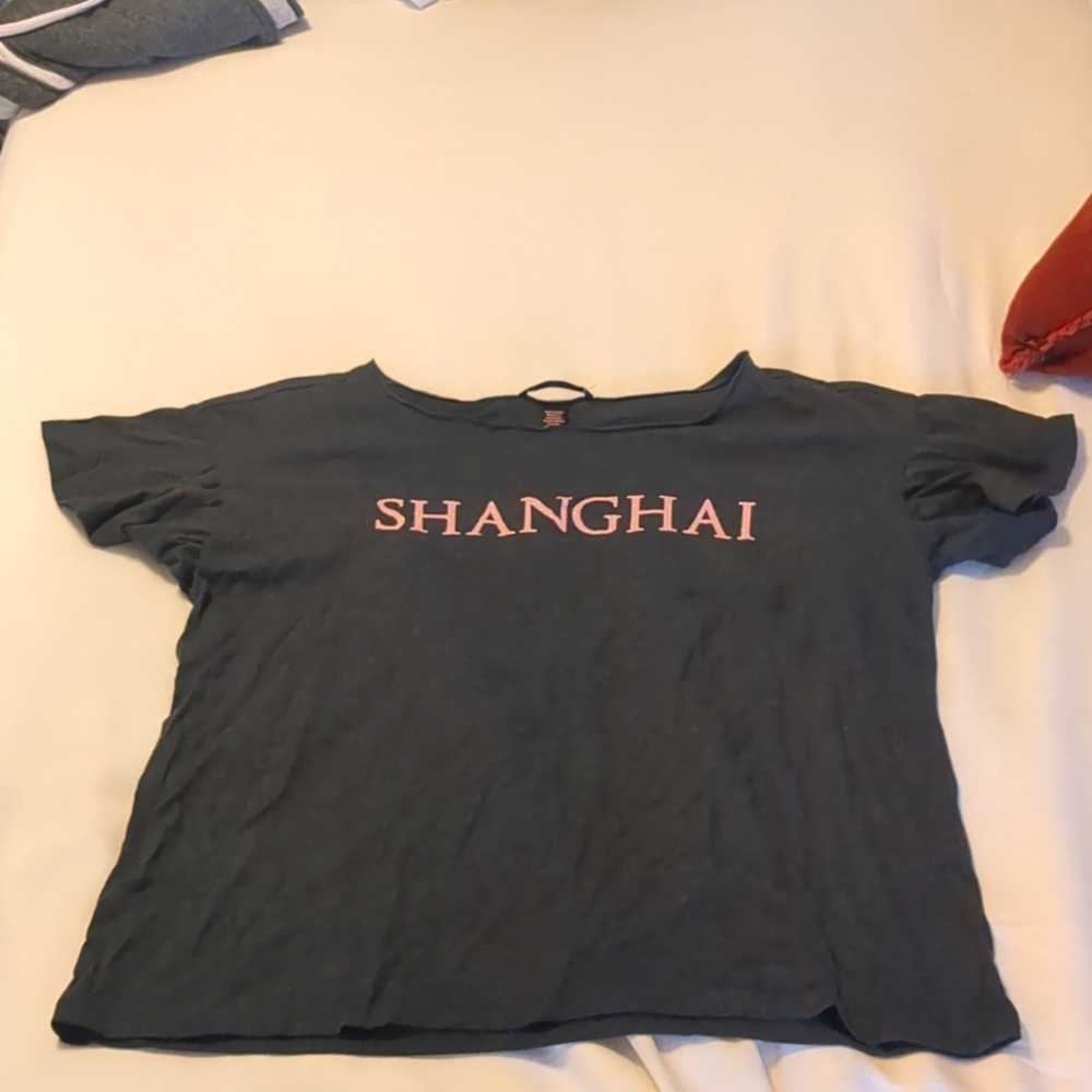 Grey and pink Victoria's secret shanghai t-shirt
